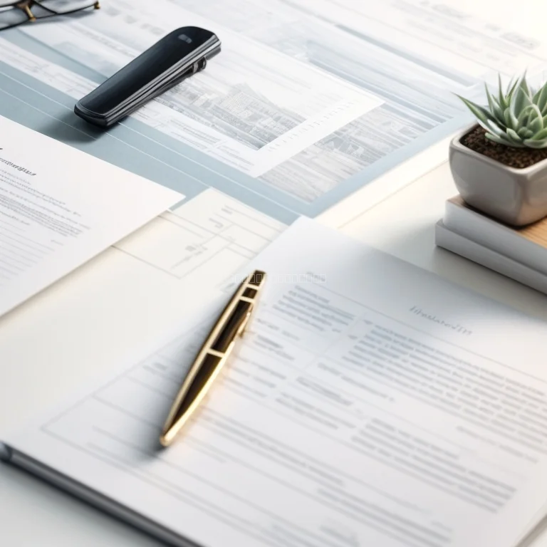 Professional reviewing real-estate documents